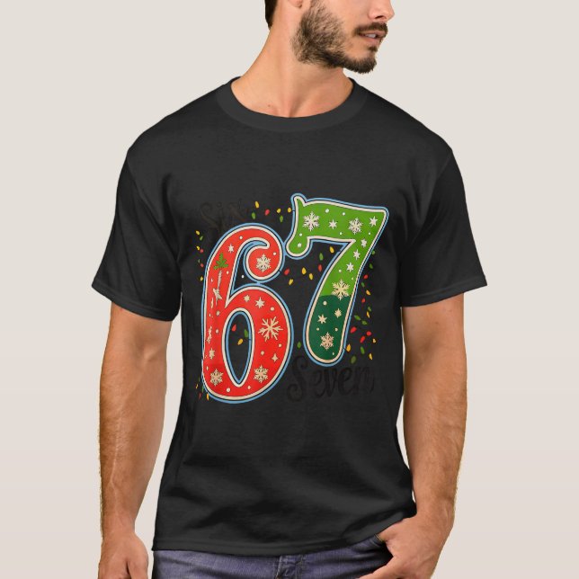 67 Six Seven Christmas Funny Meme 67 Couples Chris T-Shirt (Vorderseite)