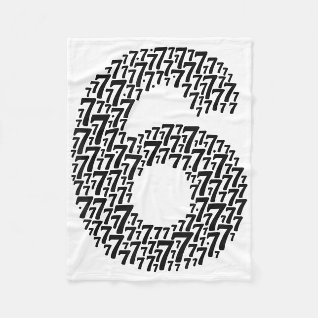 67 Six Seven Cool passendes 6 und 7 Design Lustig  Fleecedecke (Vorderseite)