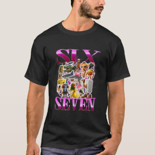 67 Six Seven Geburtstags Meme Viral Italienischer  T-Shirt
