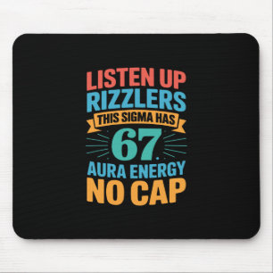 67 Six Seven Get Sendy Meme Design Lustig 6 7 Sigm Mousepad