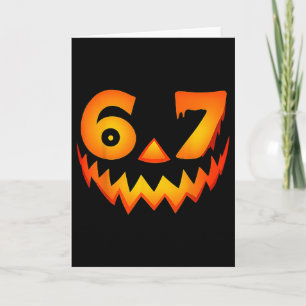 67 Six Seven Halloween-Kostüm für Studenten Lehrer Karte