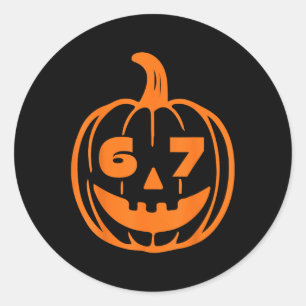 67 Six Seven Halloween-Kostüm für Studenten Lehrer Runder Aufkleber