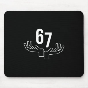 67 Six Seven Hand-Geste Meme Mousepad