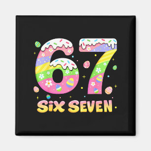 67 Six Seven Hase Kaninchen Für Mädchen Kinder Jun Magnet