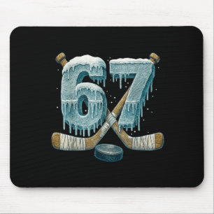 67 Six Seven Hockey Drip Zahl Lustig 6 7 Meme Mousepad