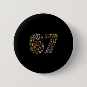 67 Six Seven Italienischer Brainrot Gen Alpha Meme Button