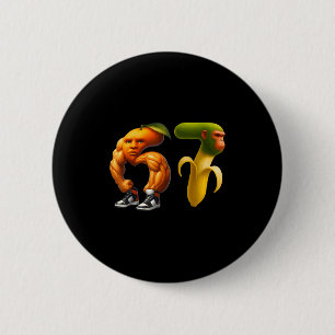 67 Six Seven Italienischer Brainrot Meme Paar Pass Button