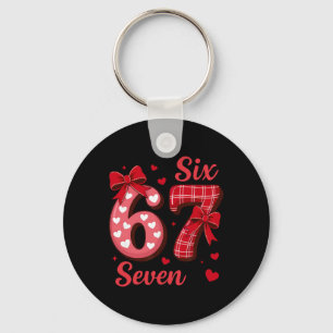 67 Six Seven Kokette Bogen Mädchen Kinder Valentin Schlüsselanhänger