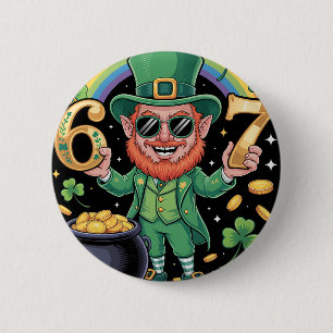 67 Six Seven Lustig 6 7 Meme St Patricks Day Lepre Button