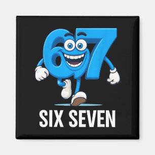 67 Six Seven Lustige italienische Brainrot-Kinder- Magnet