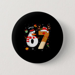 67 Six Seven Lustige Weihnachts-Shirts Jungen Mädc Button