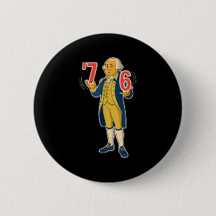67 Six Seven Lustiger George Washington Meme Button