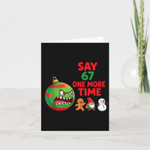 67 Six Seven Lustiger Weihnachten 6 7 Meme Scherz  Karte