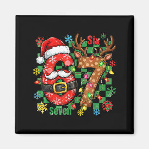 67 Six Seven Lustiges Weihnachten 6 7 Meme Witz Ju Magnet