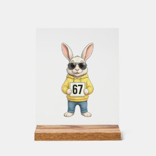 67 Six Seven Meme 6 7 Lustiger Ostertag für Jungen Acrylschild