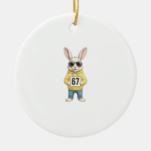 67 Six Seven Meme 6 7 Lustiger Ostertag für Jungen Keramik Ornament