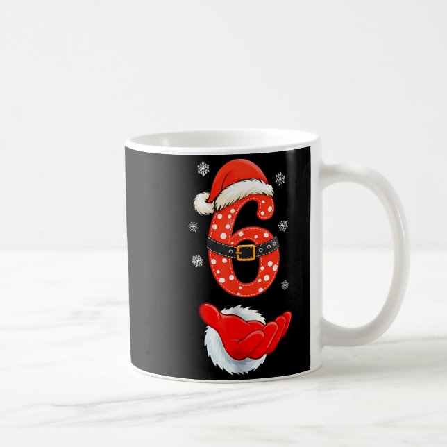 67 Six Seven Meme Couple Matching Christmas  Kaffeetasse (Rechts)