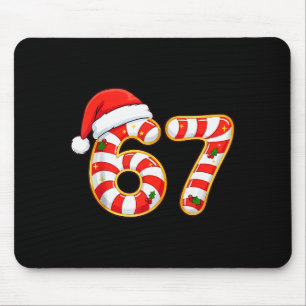 67 Six Seven Meme Gen Alpha Slang Lustiges Weihnac Mousepad