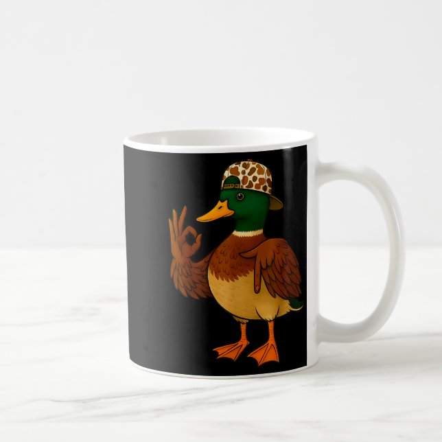 67 Six Seven Meme Mallard Duck Hunting Season Boy  Kaffeetasse (Rechts)