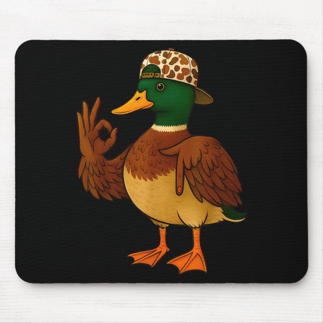 67 Six Seven Meme Mallard Duck Hunting Season Boy  Mousepad (Vorne)