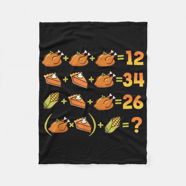 67 Six Seven Meme Mathe Thanksgiving Gleichung Log Fleecedecke (Vorderseite)