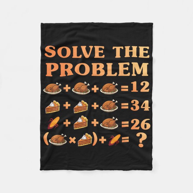 67 Six Seven Meme Mathe Thanksgiving Gleichung Log Fleecedecke (Vorderseite)