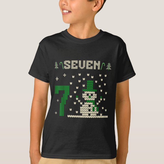 67 Six Seven Meme Snowman Christmas Couple Matchin T-Shirt (Vorderseite)