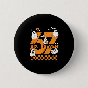67 Six Seven Meme Spaß 6 7 Paar passendes Hallowee Button