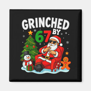 67 Six Seven Meme Weihnachtsedition Von 6-7 Gen Al Magnet