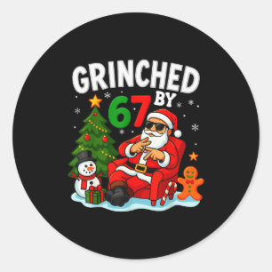 67 Six Seven Meme Weihnachtsedition Von 6-7 Gen Al Runder Aufkleber