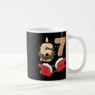 67 Six Seven Meme Weihnachtskerze Lebkuchen Gen Kaffeetasse