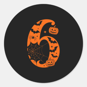 67 Six Seven Paare Halloween  Runder Aufkleber
