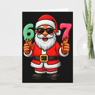 67 Six Seven Santa Meme Weihnachten Lustig  Karte