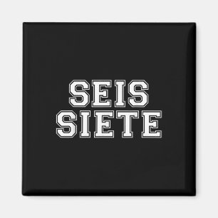 67 Six Seven Seis Siete Spanische Brainrot Weihnac Magnet
