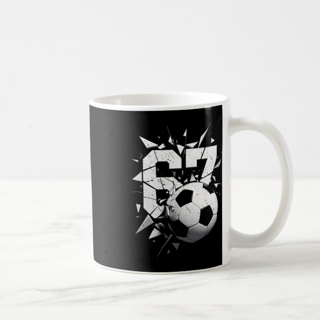 67 Six Seven Soccer Gen Alpha Brainrot Meme  Kaffeetasse (Rechts)