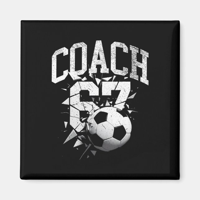 67 Six Seven Trainer Fußball Gen Alpha Brainrot Me Magnet (Vorne)