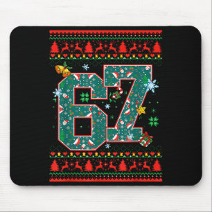 67 Six Seven Weihnachten Lustiges Meme-Hand-67-Paa Mousepad