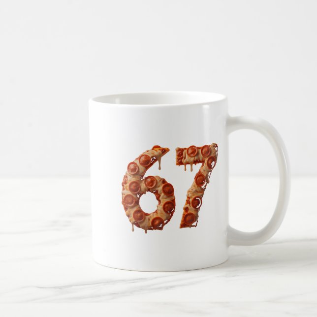 67 Six Seven Zza Brainrot Viral Meme Halloween Spa Kaffeetasse (Rechts)