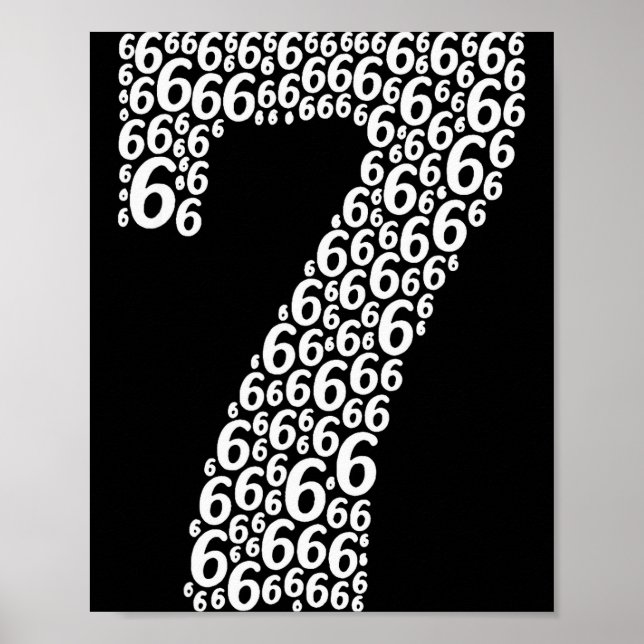 67 Sixty Seven Halloween Costume Funny Meme  Poster (Vorne)