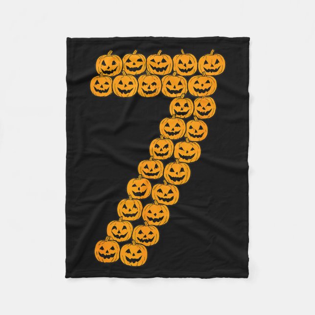 67 Sixty Seven Halloween Costume Pumpkins Funny 6  Fleecedecke (Vorderseite)