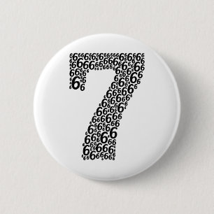 67 Sixty Seven Halloween-Kostüm-Design Lustig 6 7  Button