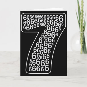 67 Sixty Seven Halloween-Kostüm-Design Lustig 6 7 Karte