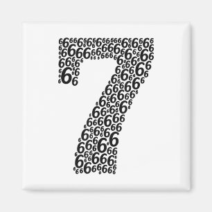 67 Sixty Seven Halloween-Kostüm-Design Lustig 6 7 Magnet