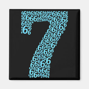 67 Sixty Seven Halloween-Kostüm-Design Lustig 6 7 Magnet