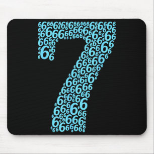 67 Sixty Seven Halloween-Kostüm-Design Lustig 6 7 Mousepad