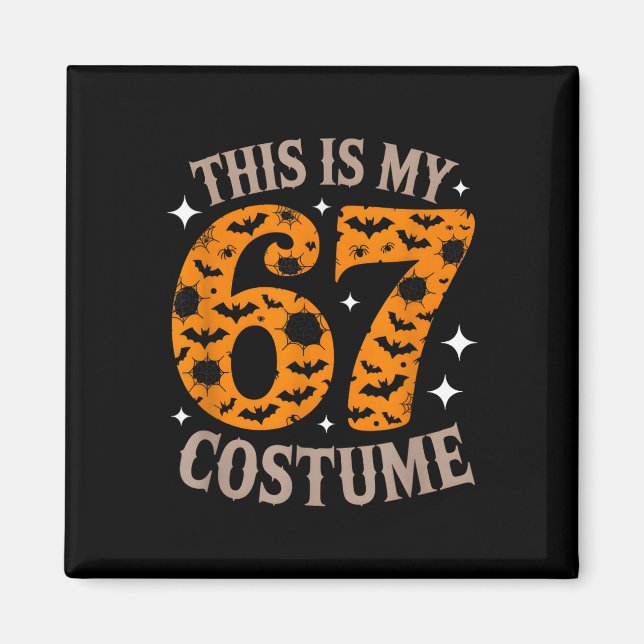 67 Sixty Seven Halloween-Kostüm Lustig 6 7 Meme De Magnet (Vorne)