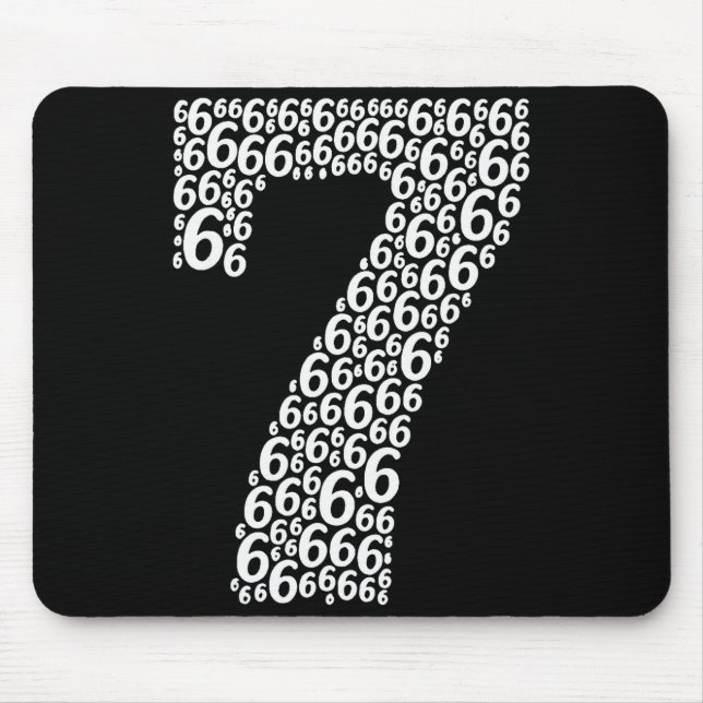67 Sixty Seven Halloween-Kostüm Lustiges Meme  Mousepad (Vorne)