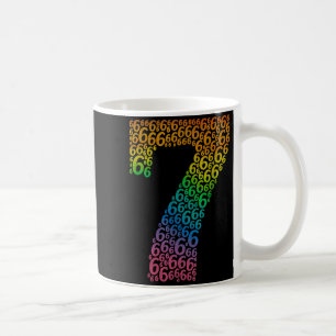 67 Sixty Seven Halloween-Kostüm Regenbogen Lustig Kaffeetasse