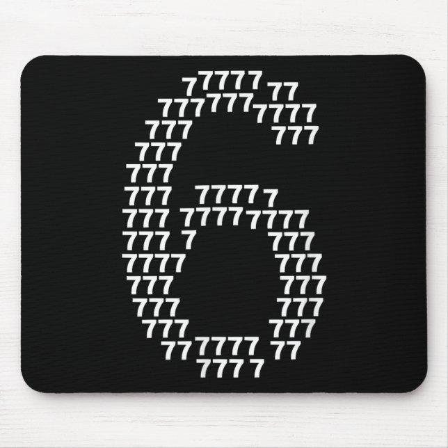 67 Sixty Seven Lustiger 6 7 Meme Halloween Kostüm  Mousepad (Vorne)