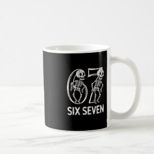 67 Skelett Lustig Six Seven Gen Alpha Halloween 6- Kaffeetasse